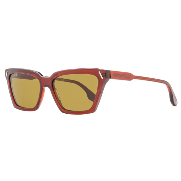 Victoria Beckham Modified Rectangle Sunglasses VB661S 610 Maroon 57mm - Picture 1 of 2